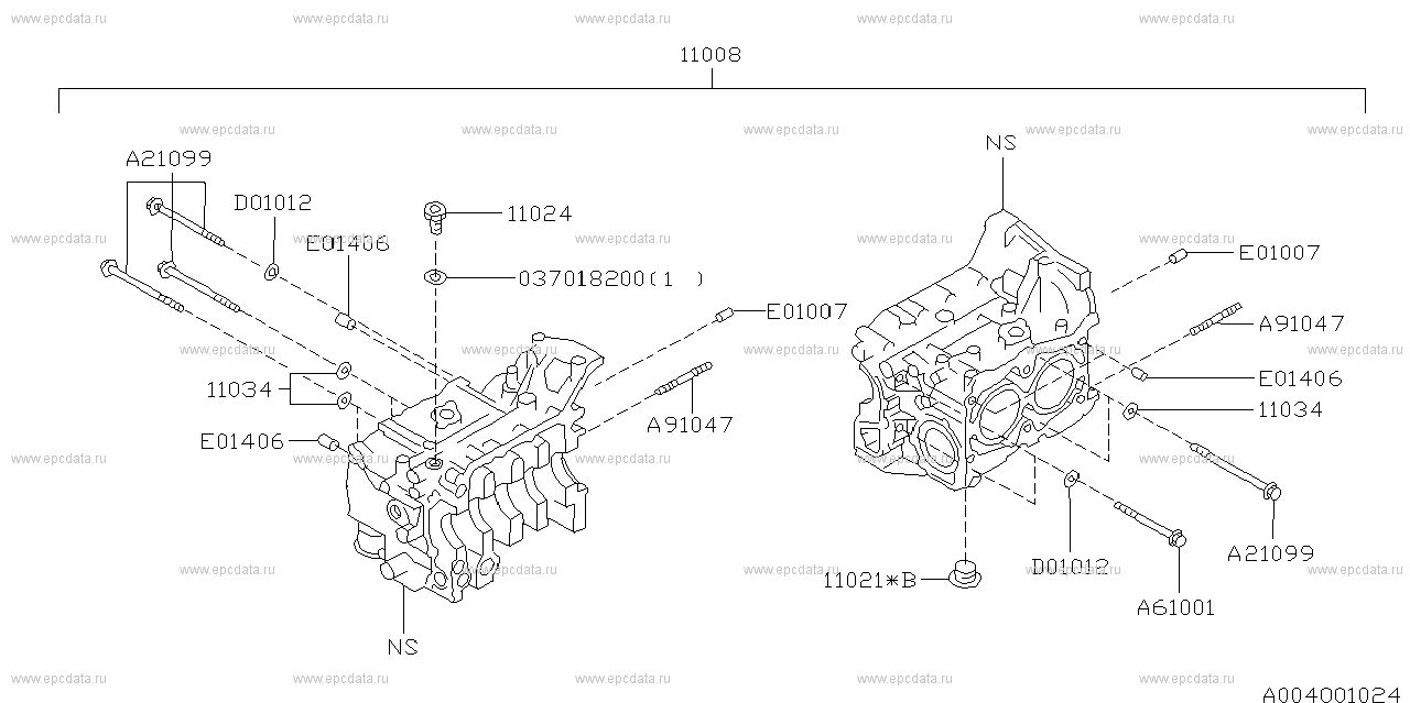 EJ18E +EJ20# +EJ22E +EJ25D (05.1993 - ...) Main body ---- ﾊﾝｶﾞ,engine(ﾌﾞﾋﾝｺｰﾄﾞ 10006) information ----B ﾈﾝｶｲ('94/6-) ｶﾗﾊ FIG.090D ﾆﾊﾝｶﾞ CP,engine(ﾌﾞﾋﾝｺｰﾄﾞ 10004) ﾄｼﾃｷｻｲ ｼﾃ ｱﾘﾏｽ