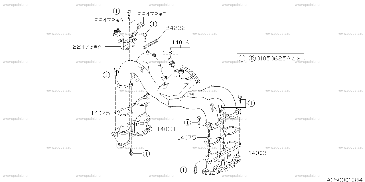 EJ18E (05.1993 - 05.1996) Main body a minor change -a minor change --------- ｴｱｺﾝ ﾖｳ hose information ---------22314(ｺﾈｸﾀ vacuum hose)ﾆ ﾄﾘﾂｸｴｱｺﾝ ﾖｳ hose ﾊ FIG.730A ﾆ ｷｻｲｼﾃｲﾏｽ