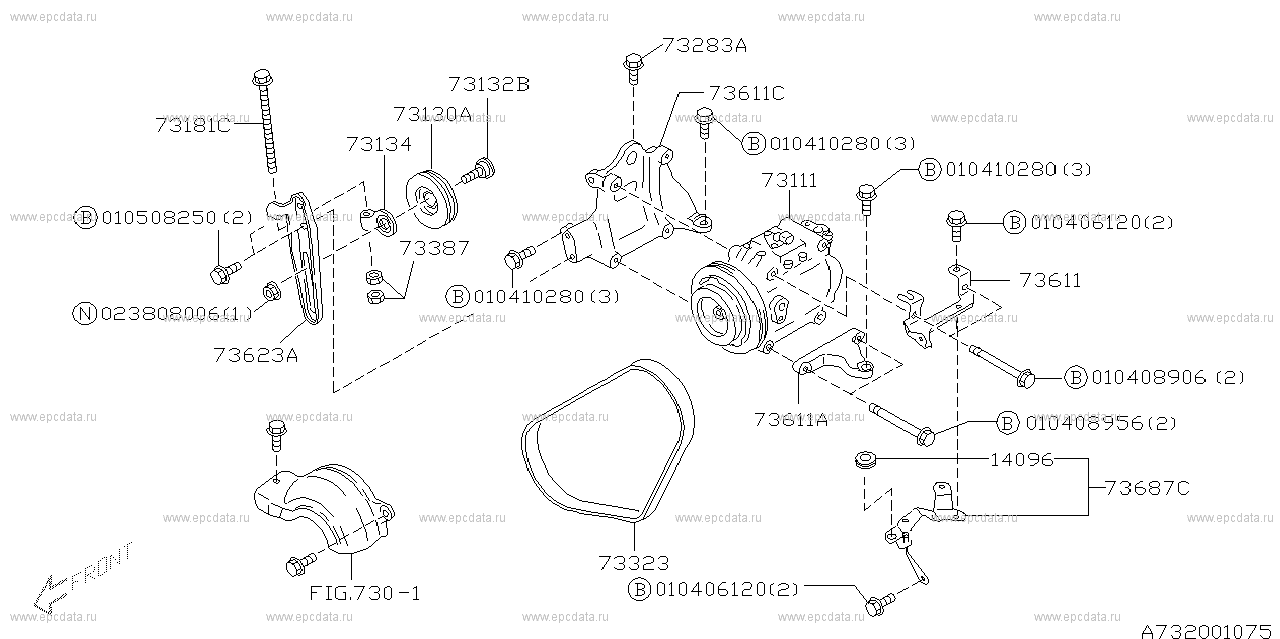 S.(EJ20#+EJ25#) +W.(EJ20#+EJ25#) (11.1997 - ...) Compressor 4 cylinder