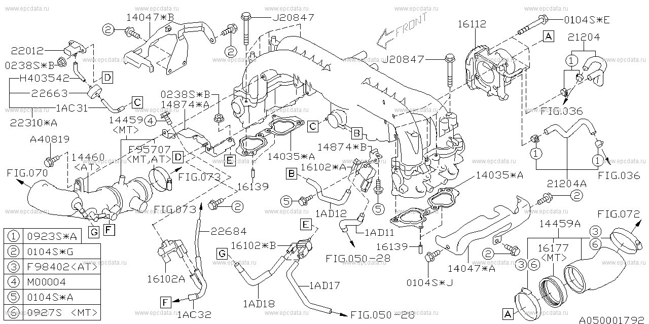 255 (03.2008 - ...) Intake manifold fitting & throttle chamber f minor change -