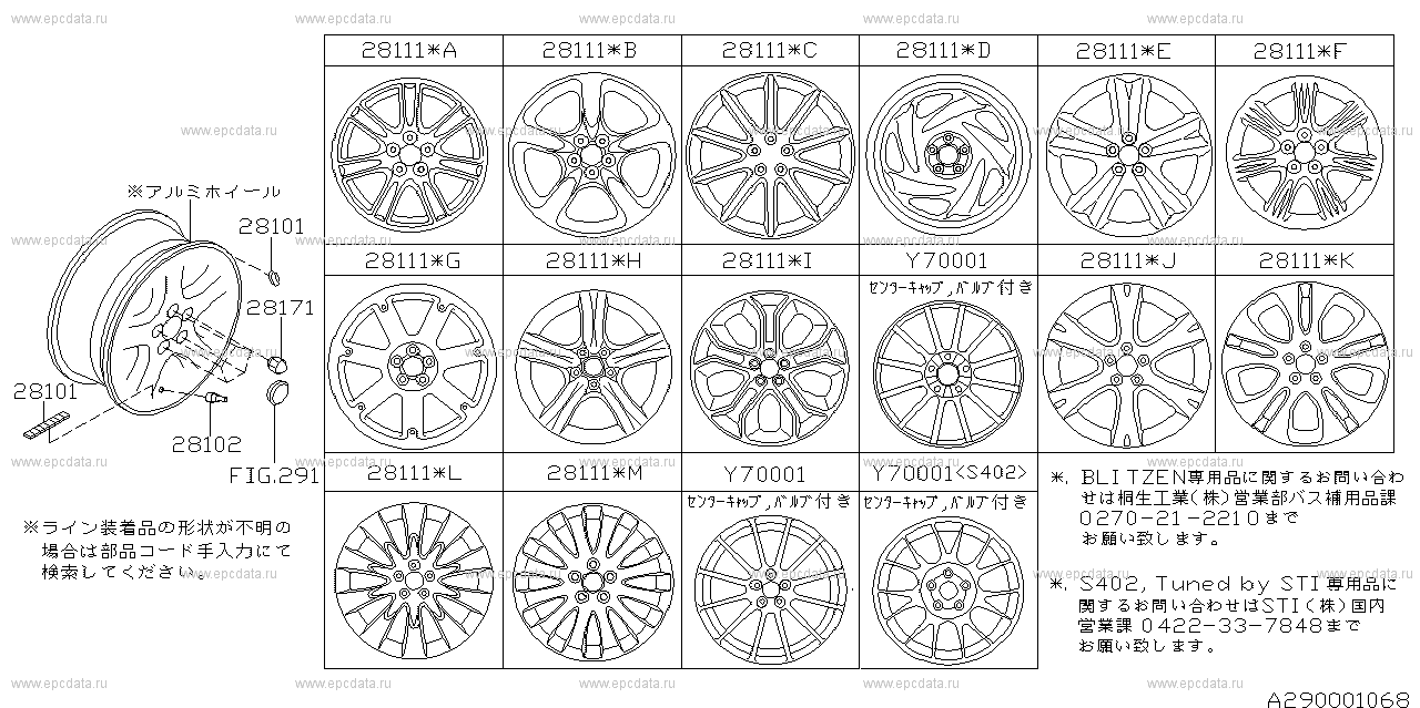 S +W +OBK (01.2003 - ...) Aluminum wheel