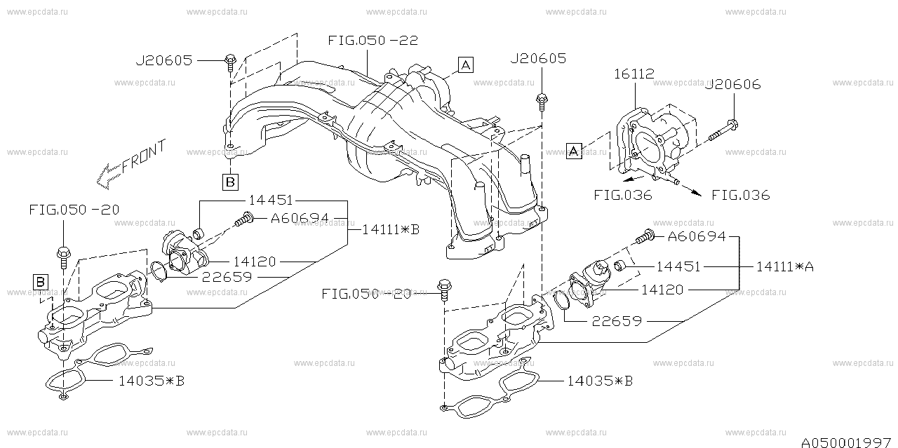 25A (02.2012 - ...) Intake manifold fitting & throttle chamber d minor change -
