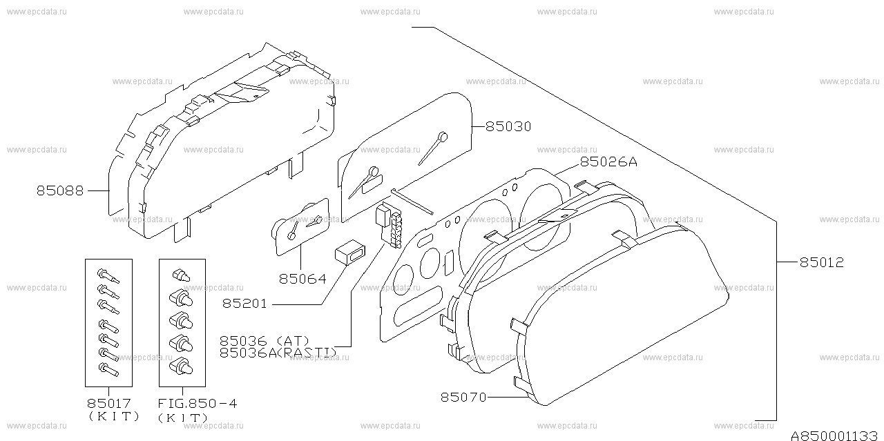 Meter for Subaru Impreza GC8-27D, 01.1998 - 08.1998 - Amayama