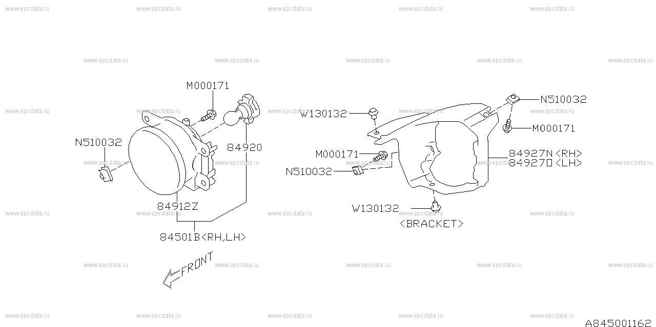 Lamp (fog) for Subaru XV GP, 1 generation, restyling 10.2015 - 04.2017 ...