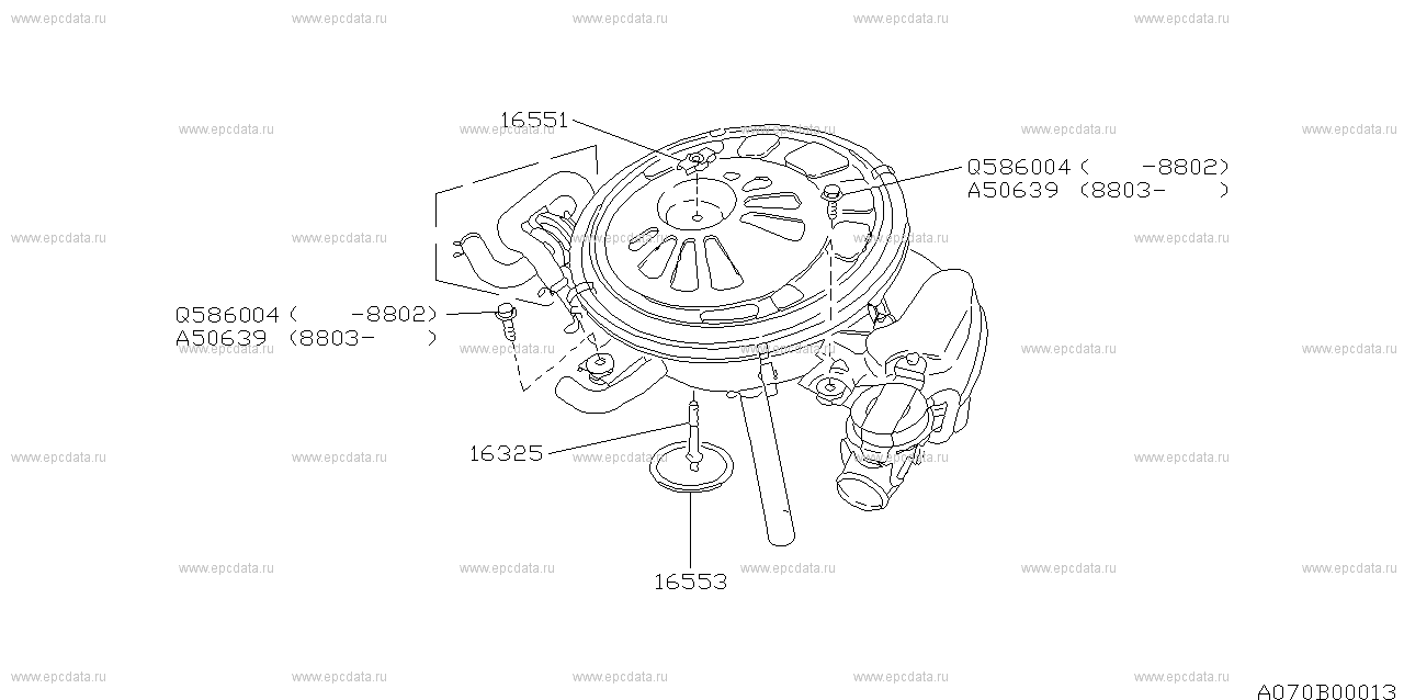 EF12A (10.1985 - 03.1994) Fitting parts