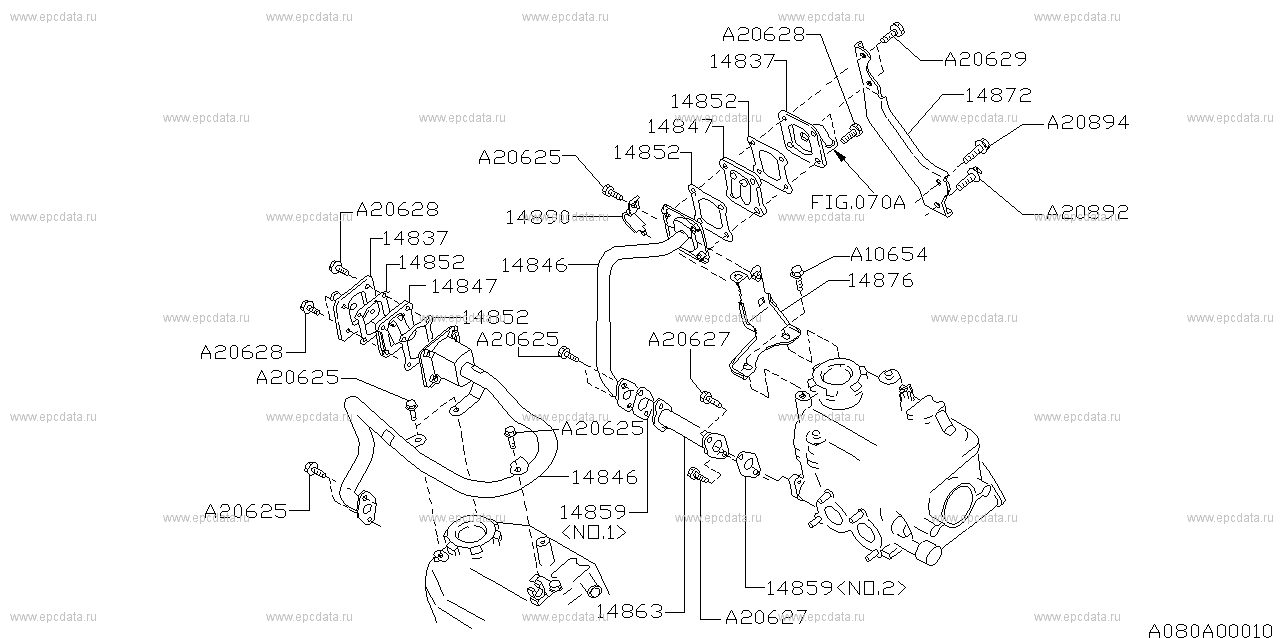 S.EK23/A# (11.1986 - 05.1989) Air suction manifold