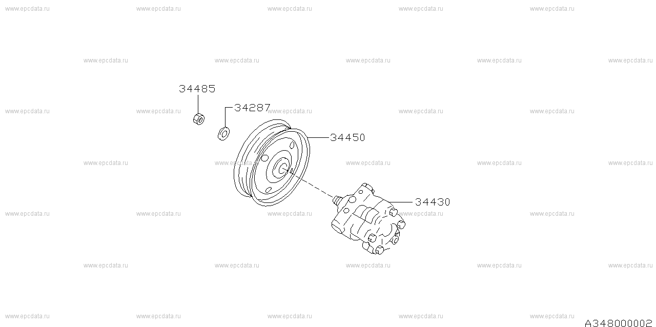 S.ECVT.(EN05A+EN07A+EN07E) (06.1989 - 02.1992) Power steering system