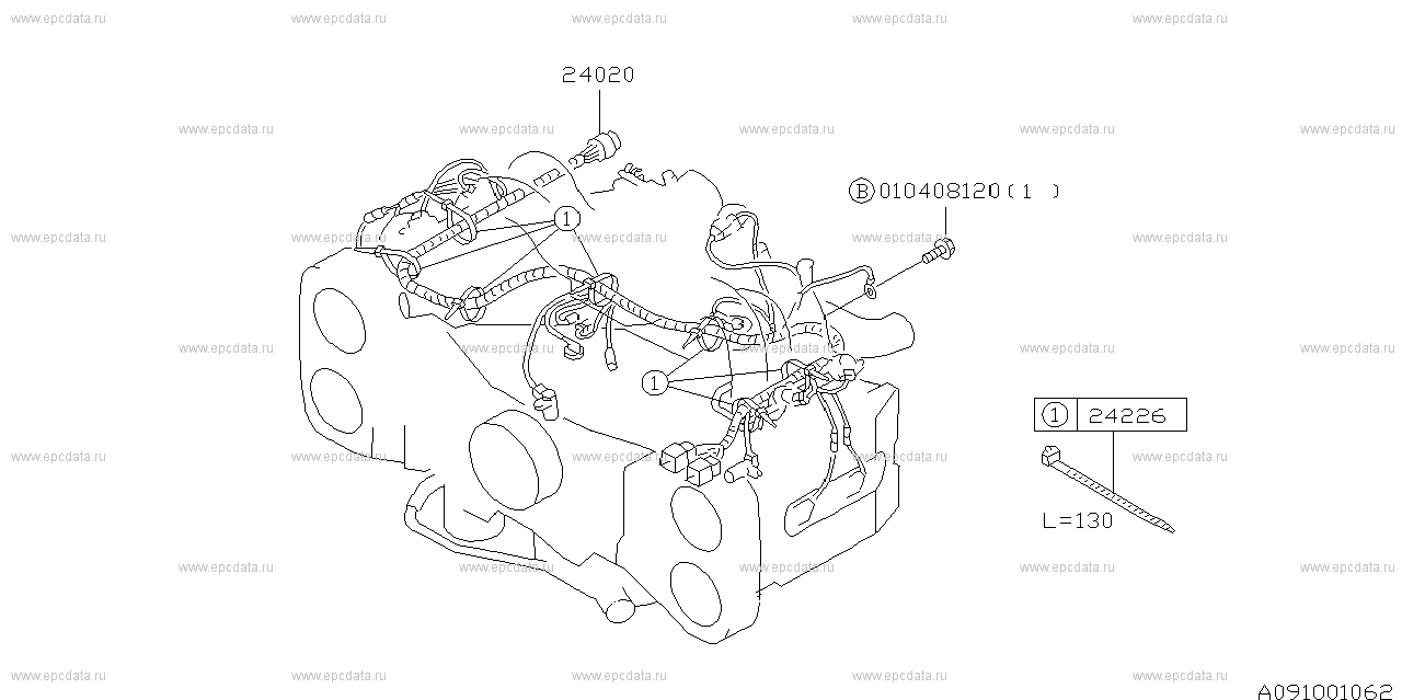 Subaru forester on sale wiring harness