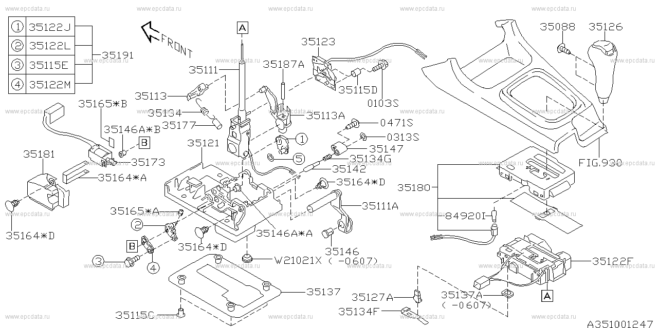 SS (11.2005 - ...) Lever assembly e minor change -