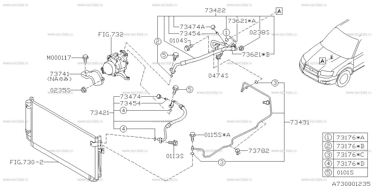 Каталог оригинальных запчастей subaru