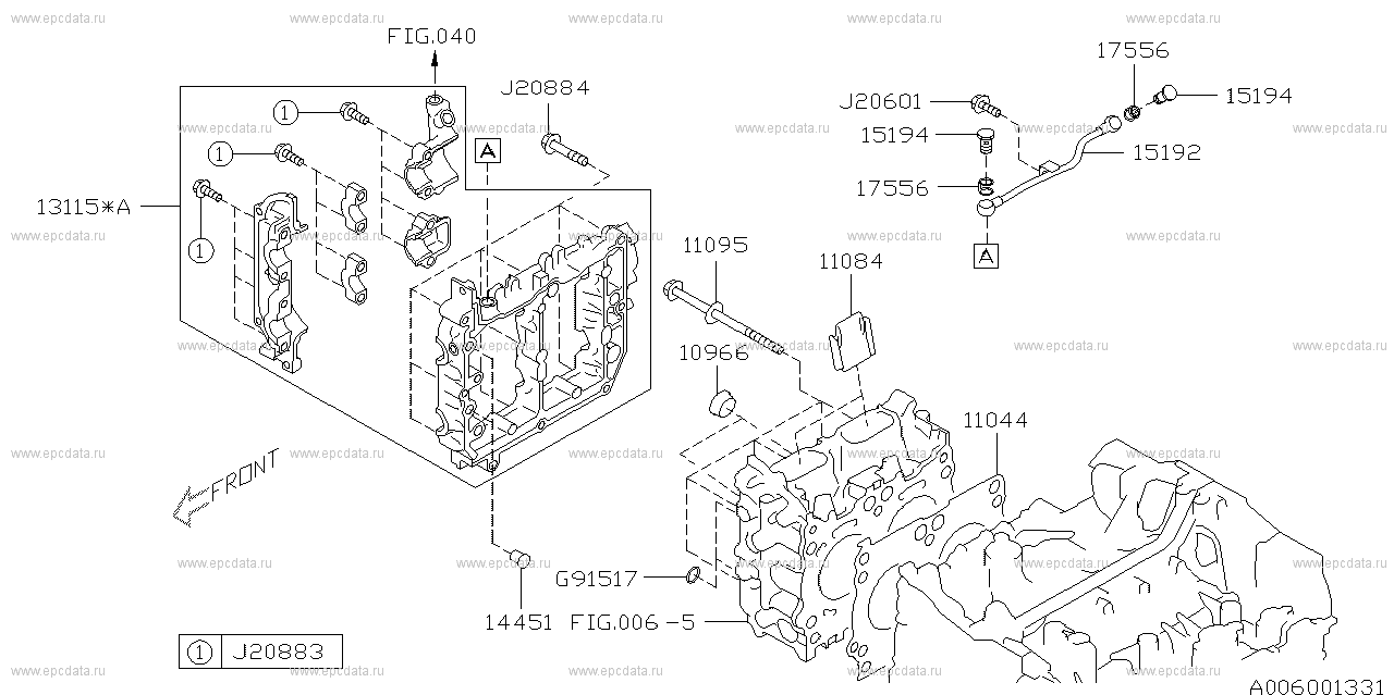 Cylinder head for Subaru Forester SJ, 4 generation, restyling 11.2015 ...