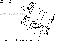 646 - Rear seat belt