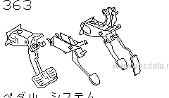 363 - Pedal system