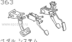 363 - Pedal system