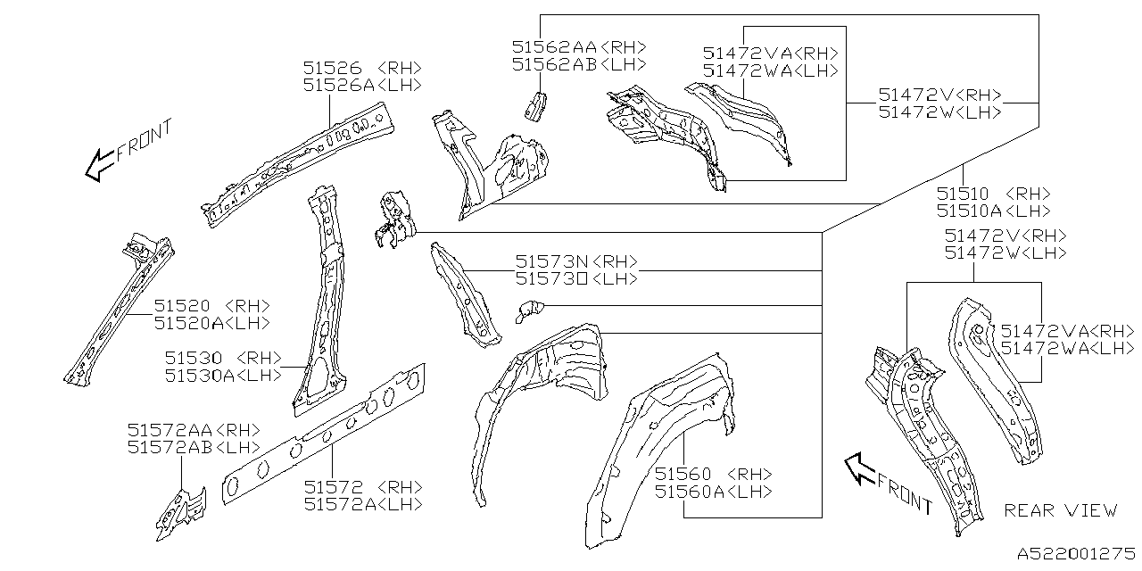 SIDE PANEL for Subaru XV GTE-LUL, 11.2019-... - Amayama